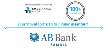 Social media card welcoming new member AB Bank Zambia to 180 membership network